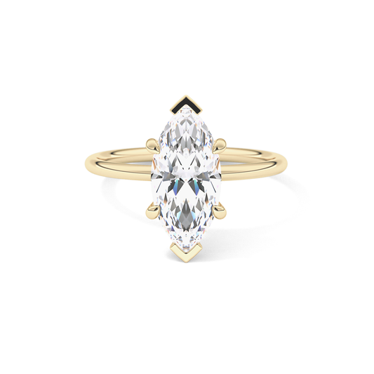 Marquise Solitaire Lab Grown Diamond Engagement Ring