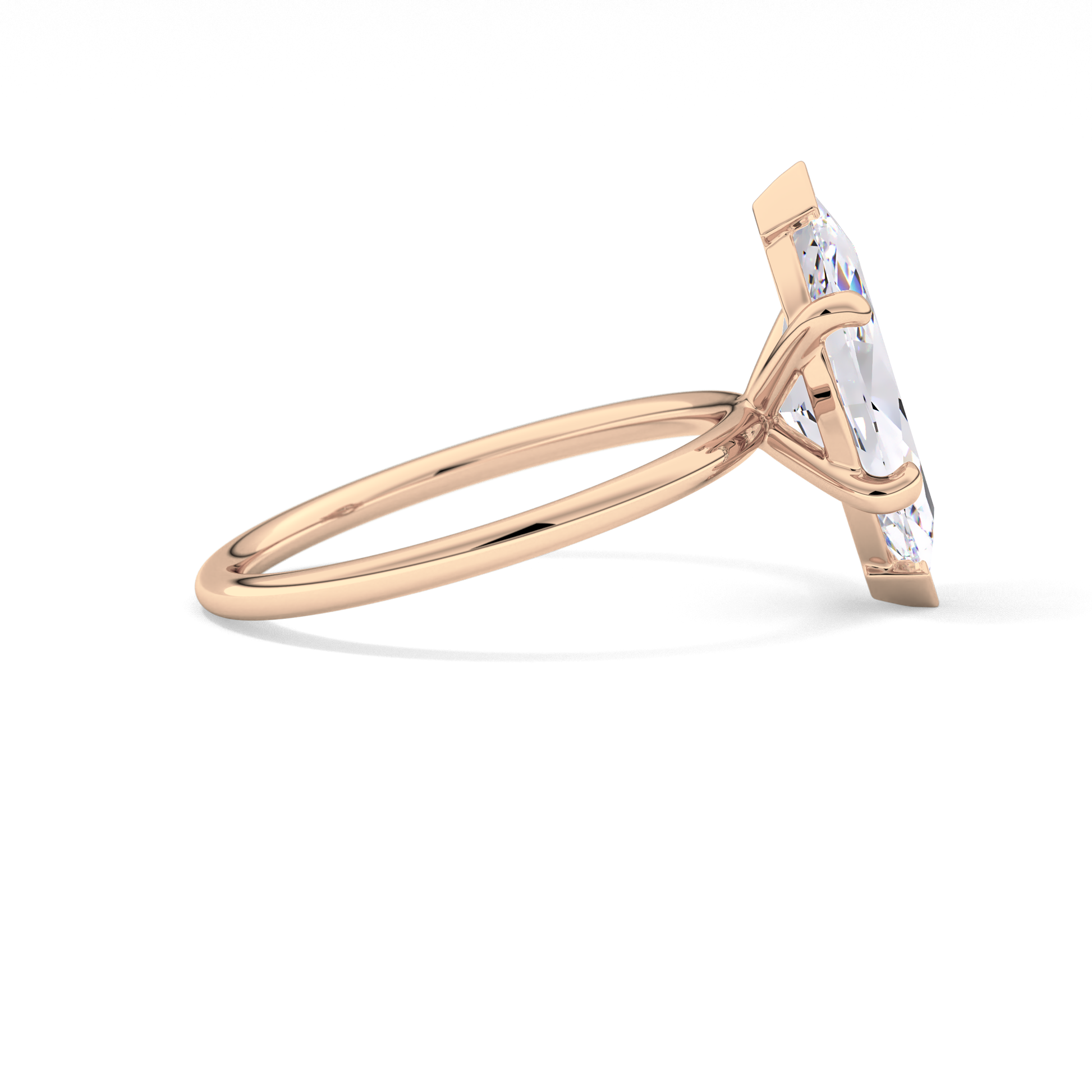Marquise Solitaire Lab Grown Diamond Engagement Ring