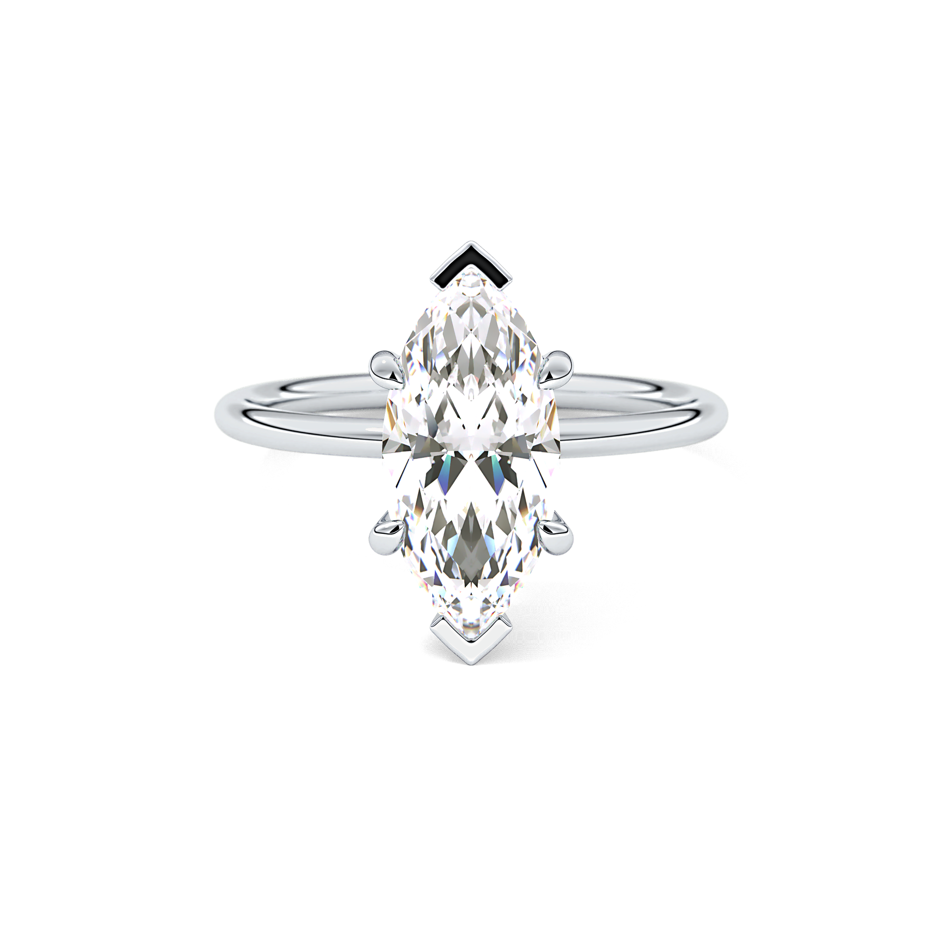 Marquise Solitaire Lab Grown Diamond Engagement Ring