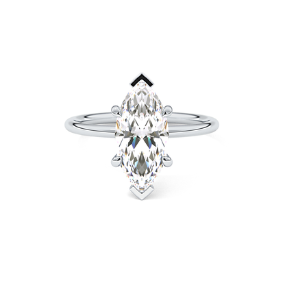 Marquise Solitaire Lab Grown Diamond Engagement Ring