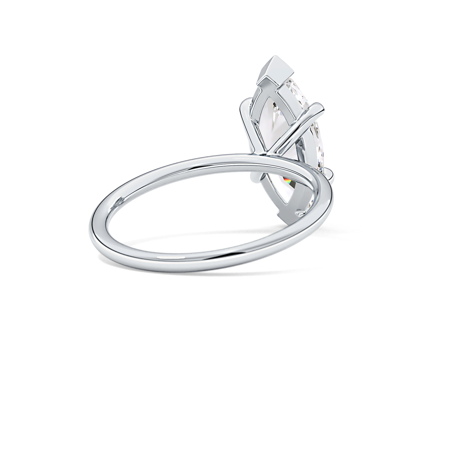 Marquise Solitaire Lab Grown Diamond Engagement Ring