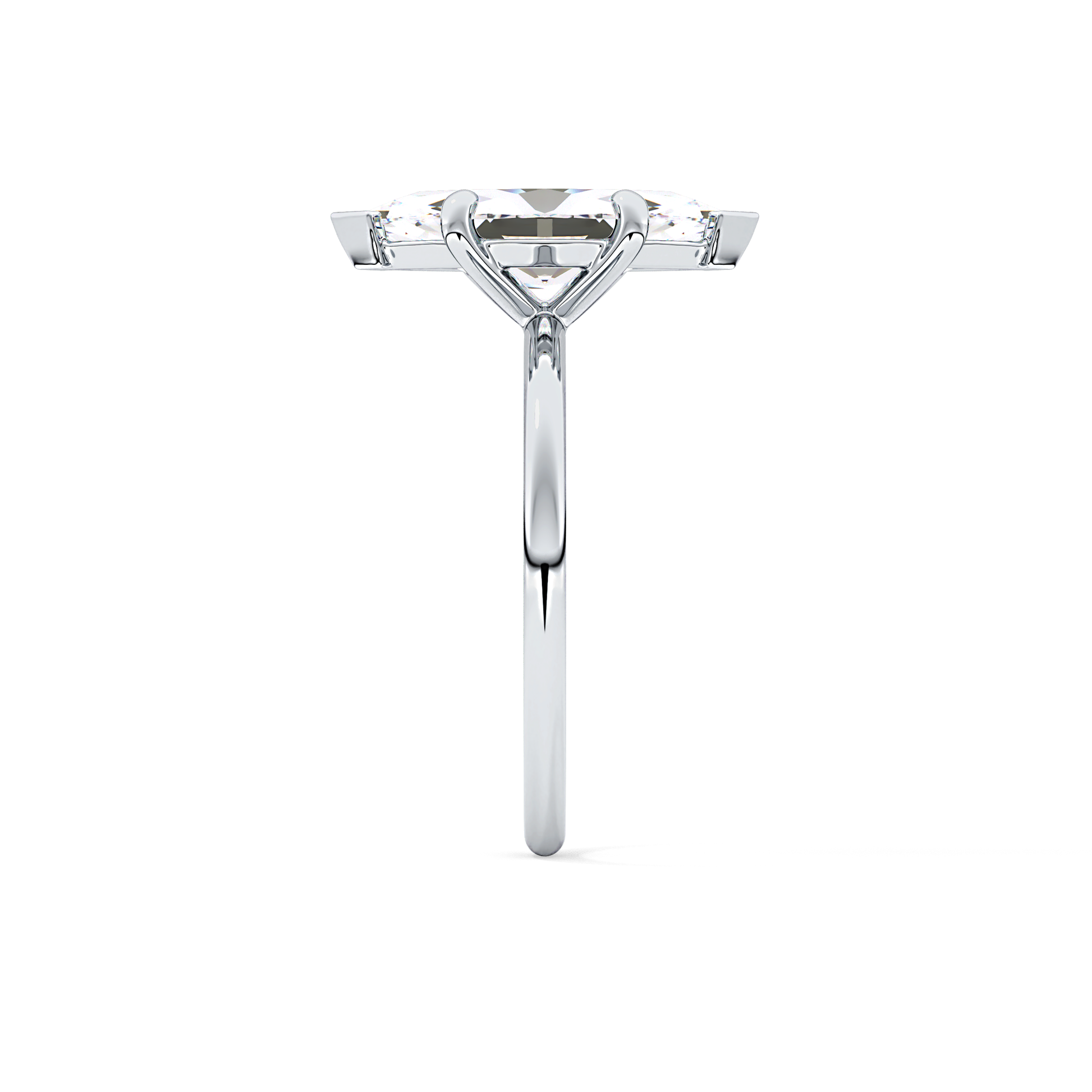 Marquise Solitaire Lab Grown Diamond Engagement Ring