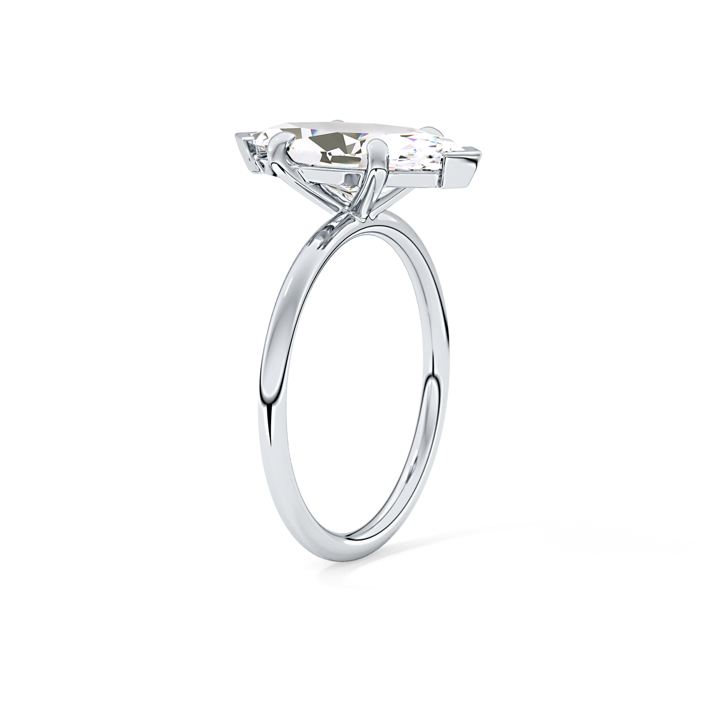 Marquise Solitaire Lab Grown Diamond Engagement Ring