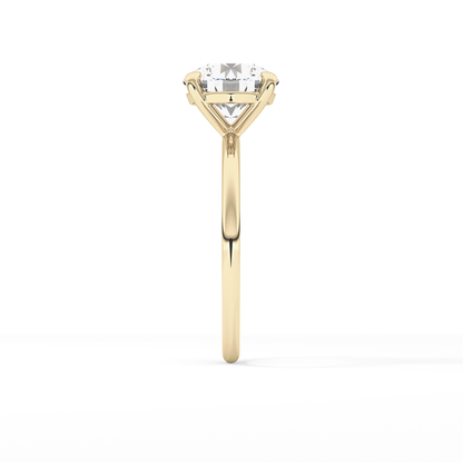 Round Solitaire Lab Grown Diamond Engagement Ring