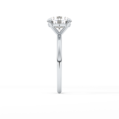 Round Solitaire Lab Grown Diamond Engagement Ring