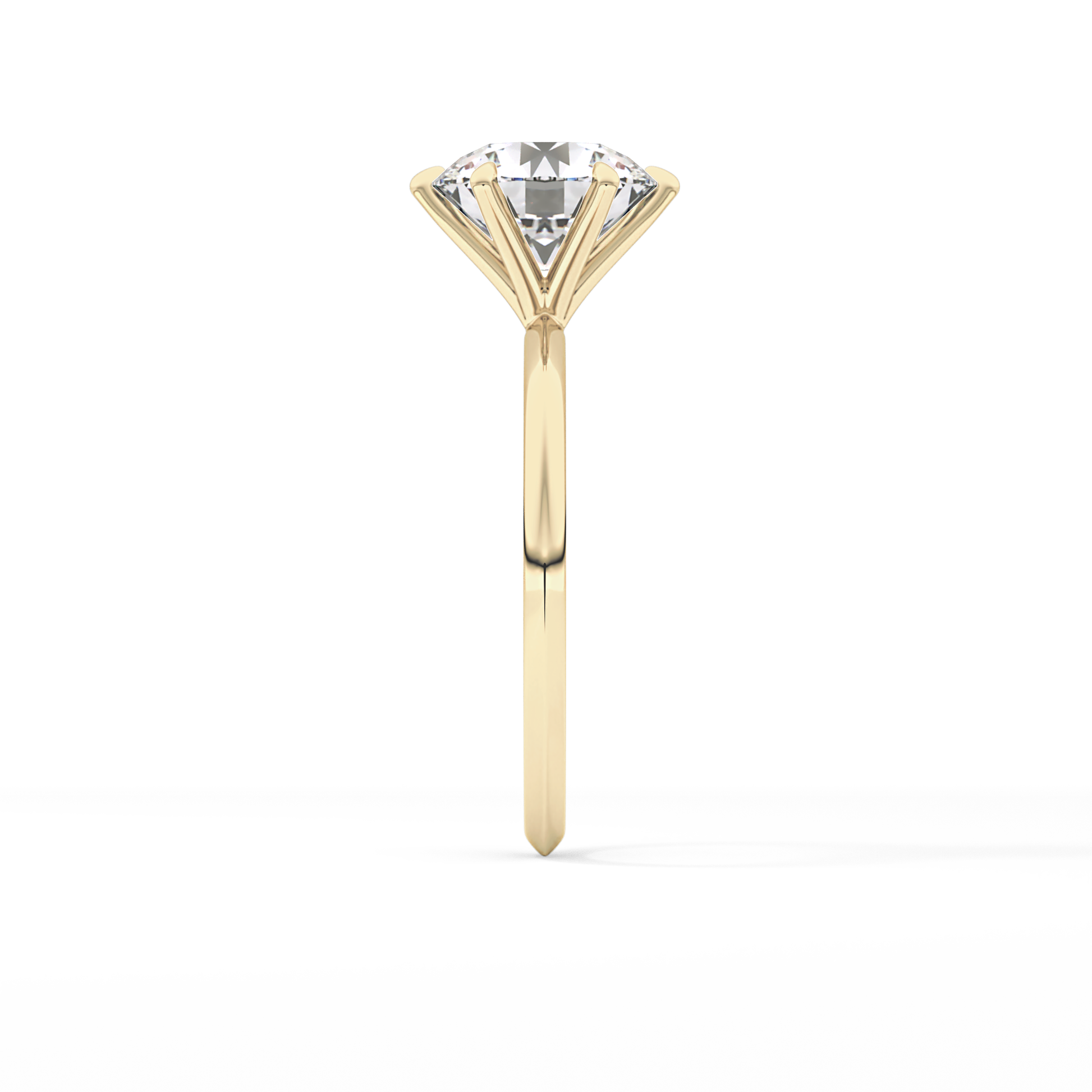 Round Solitaire Lab Grown Diamond Engagement Ring