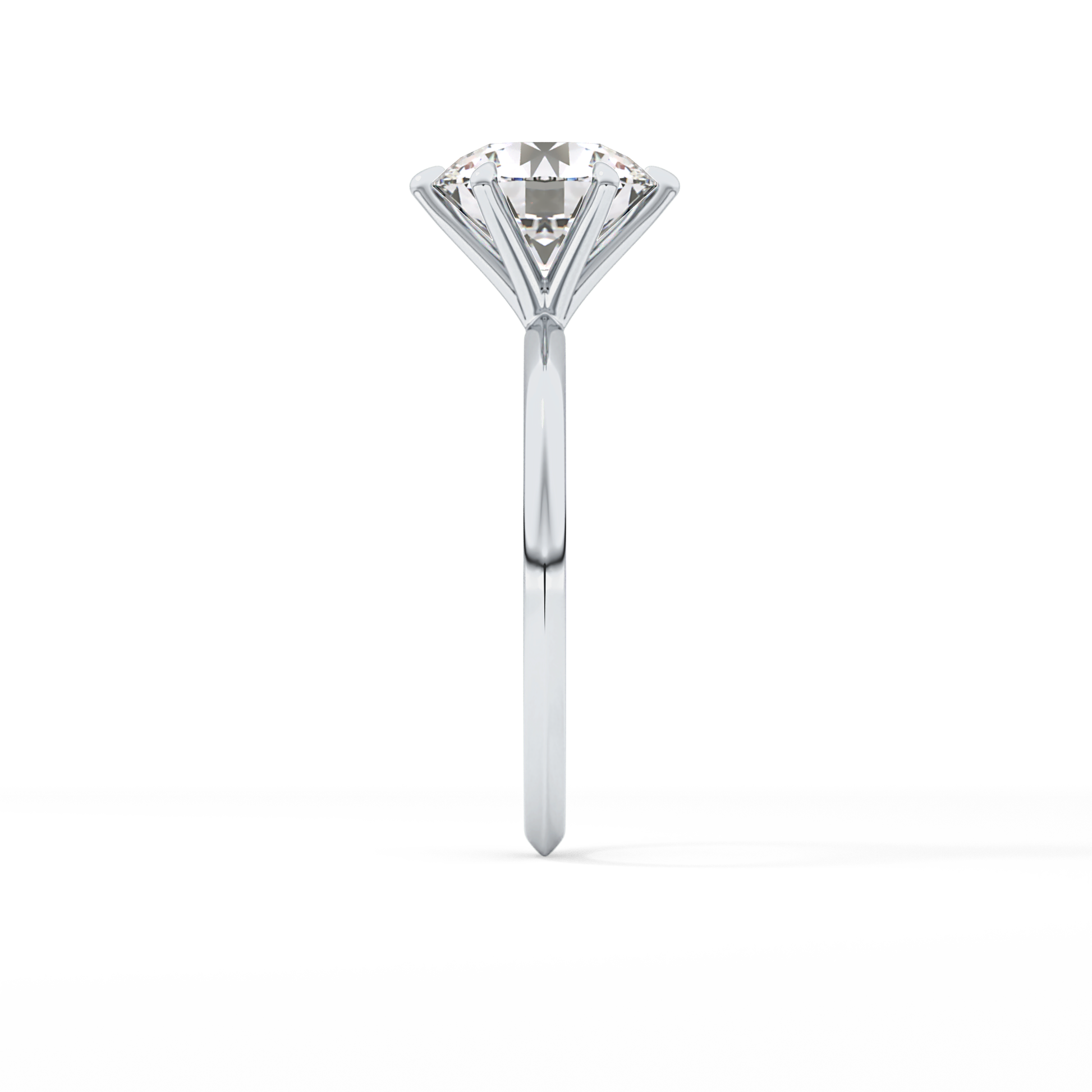 Round Solitaire Lab Grown Diamond Engagement Ring