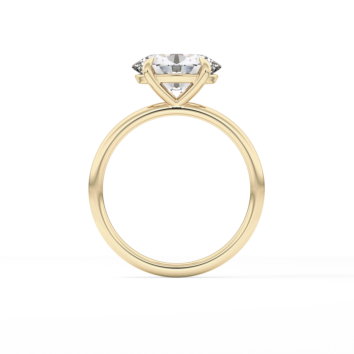 East West Oval Solitaire Lab Grown Diamond Engagement Ring