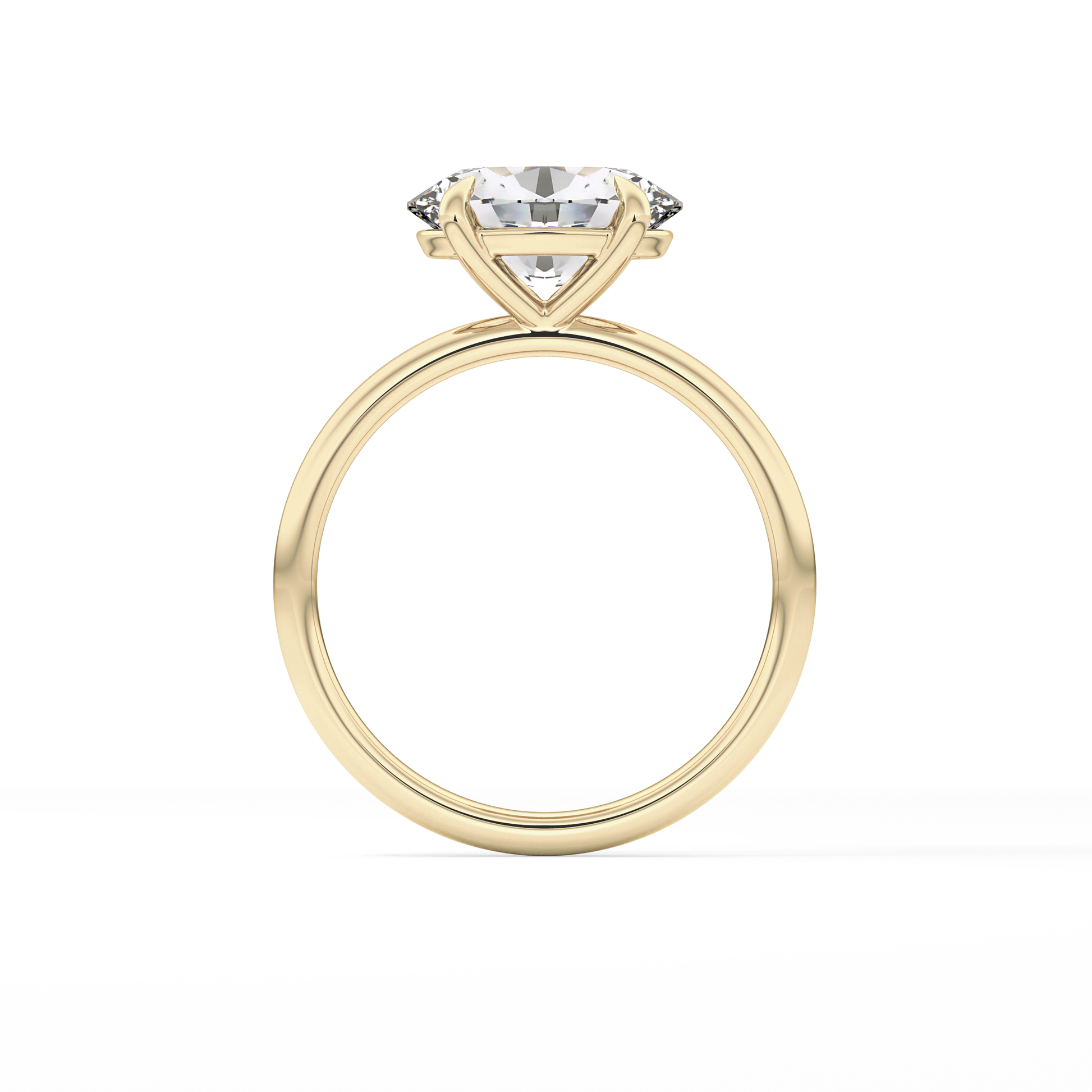 East West Oval Solitaire Lab Grown Diamond Engagement Ring