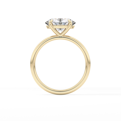 East West Oval Solitaire Lab Grown Diamond Engagement Ring