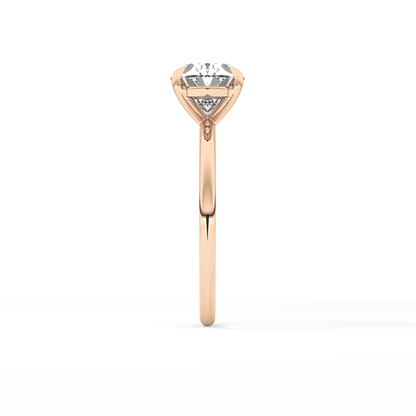 East West Oval Solitaire Lab Grown Diamond Engagement Ring
