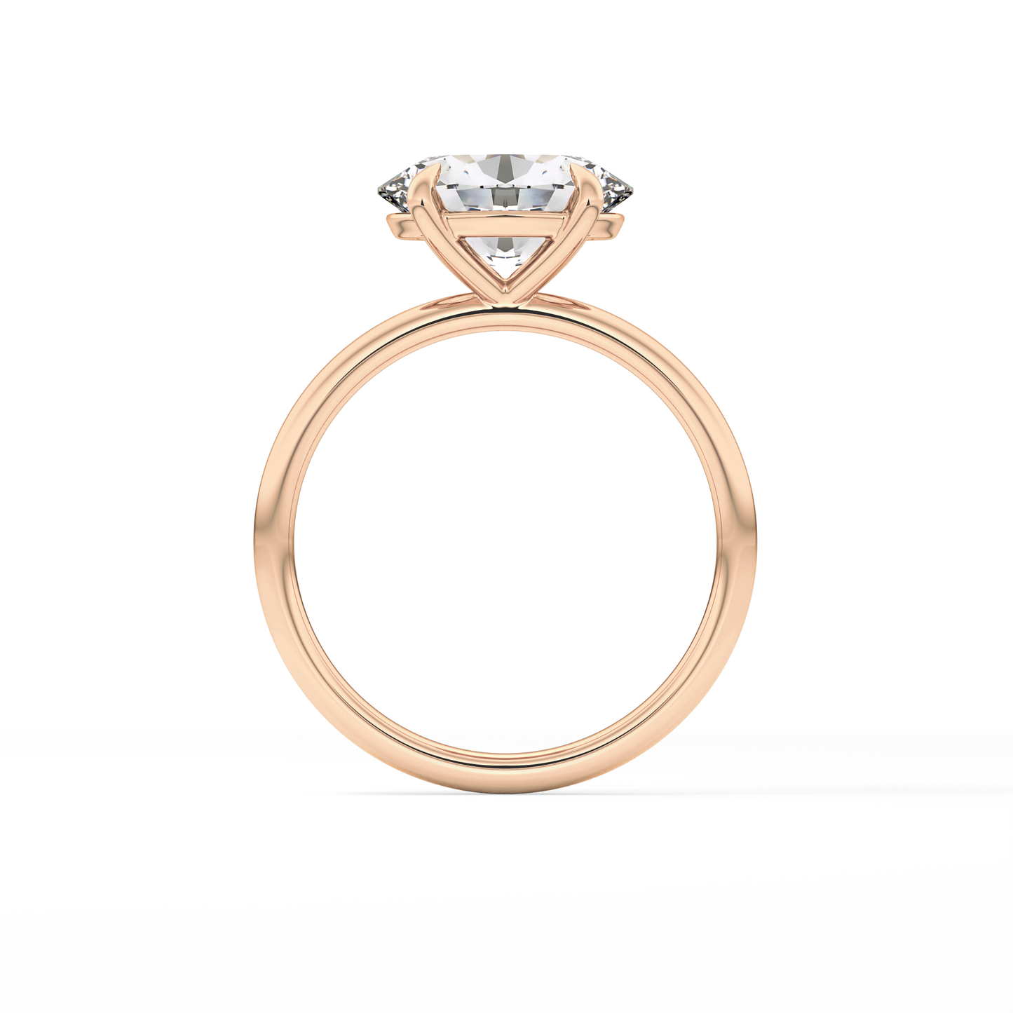 East West Oval Solitaire Lab Grown Diamond Engagement Ring