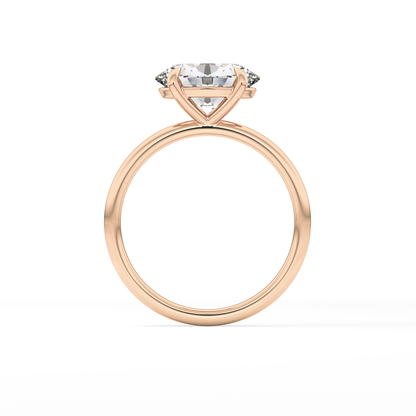 East West Oval Solitaire Lab Grown Diamond Engagement Ring