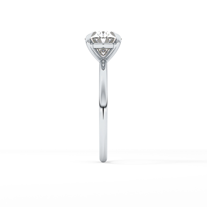 East West Oval Solitaire Lab Grown Diamond Engagement Ring