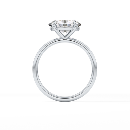 East West Oval Solitaire Lab Grown Diamond Engagement Ring