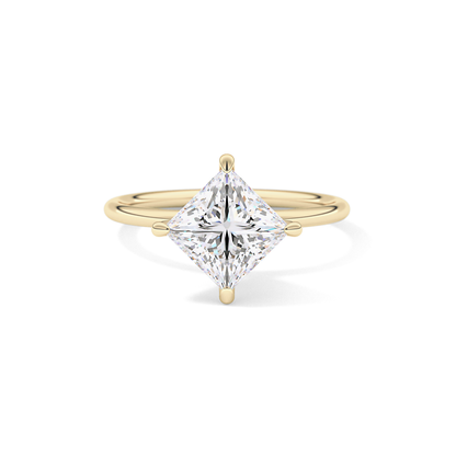 East West Princess Solitaire Lab Grown Diamond Engagement Ring