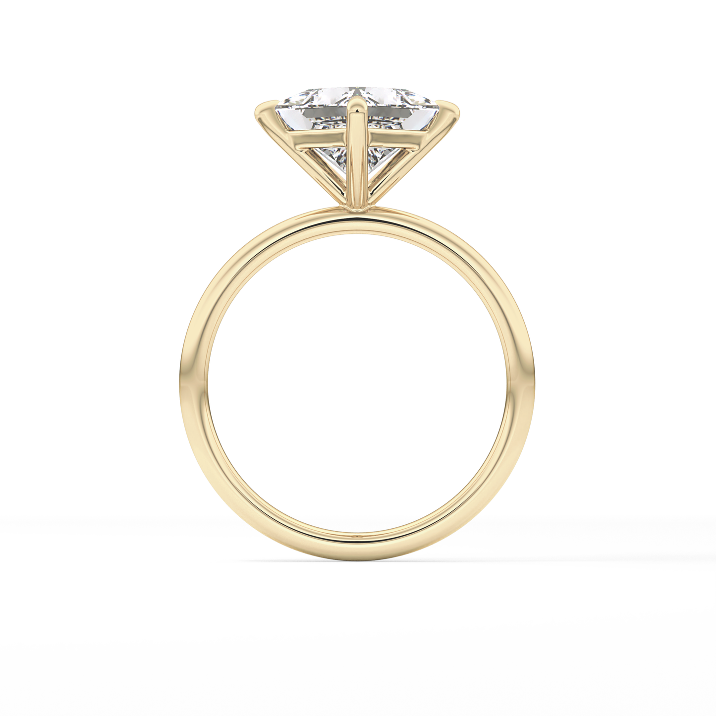 East West Princess Solitaire Lab Grown Diamond Engagement Ring