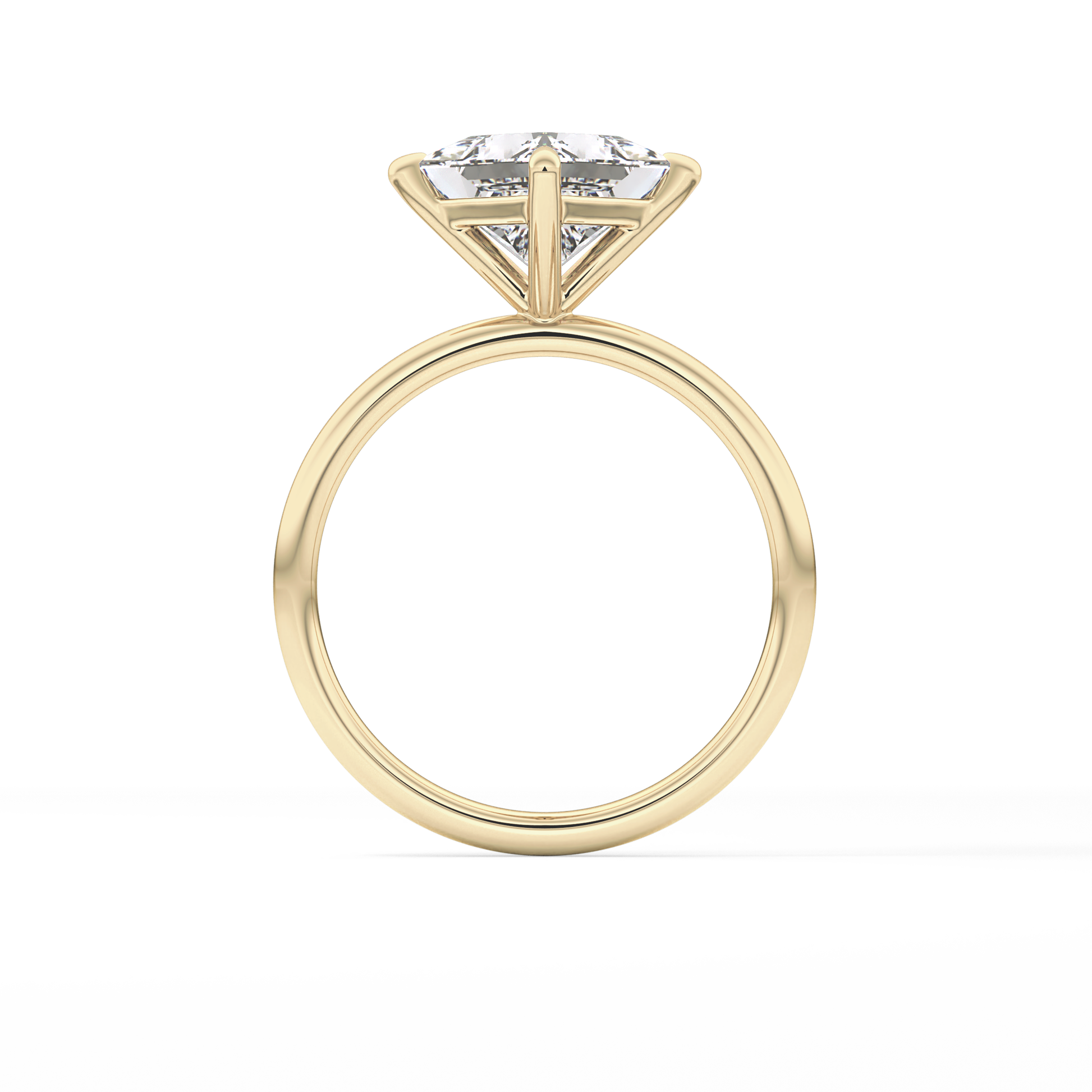 East West Princess Solitaire Lab Grown Diamond Engagement Ring