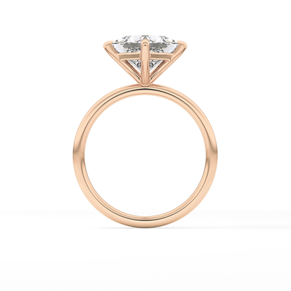 East West Princess Solitaire Lab Grown Diamond Engagement Ring