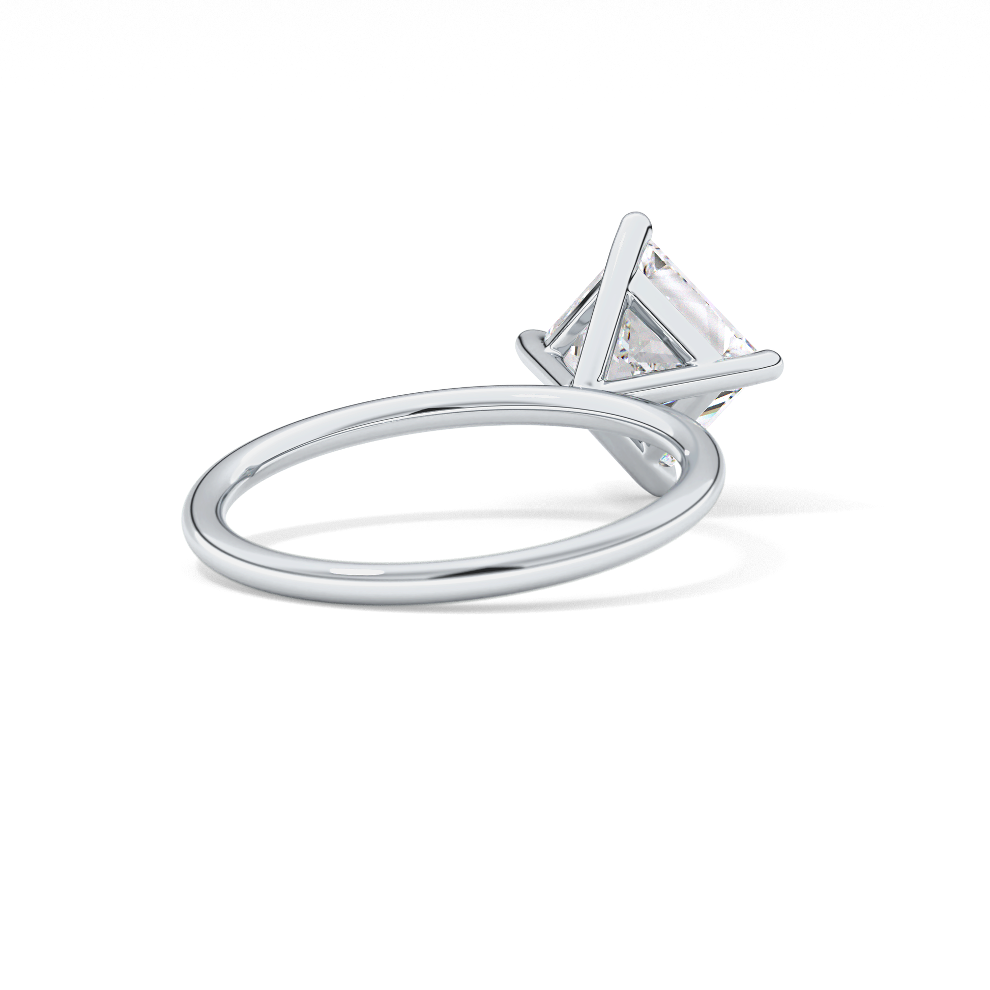 East West Princess Solitaire Lab Grown Diamond Engagement Ring