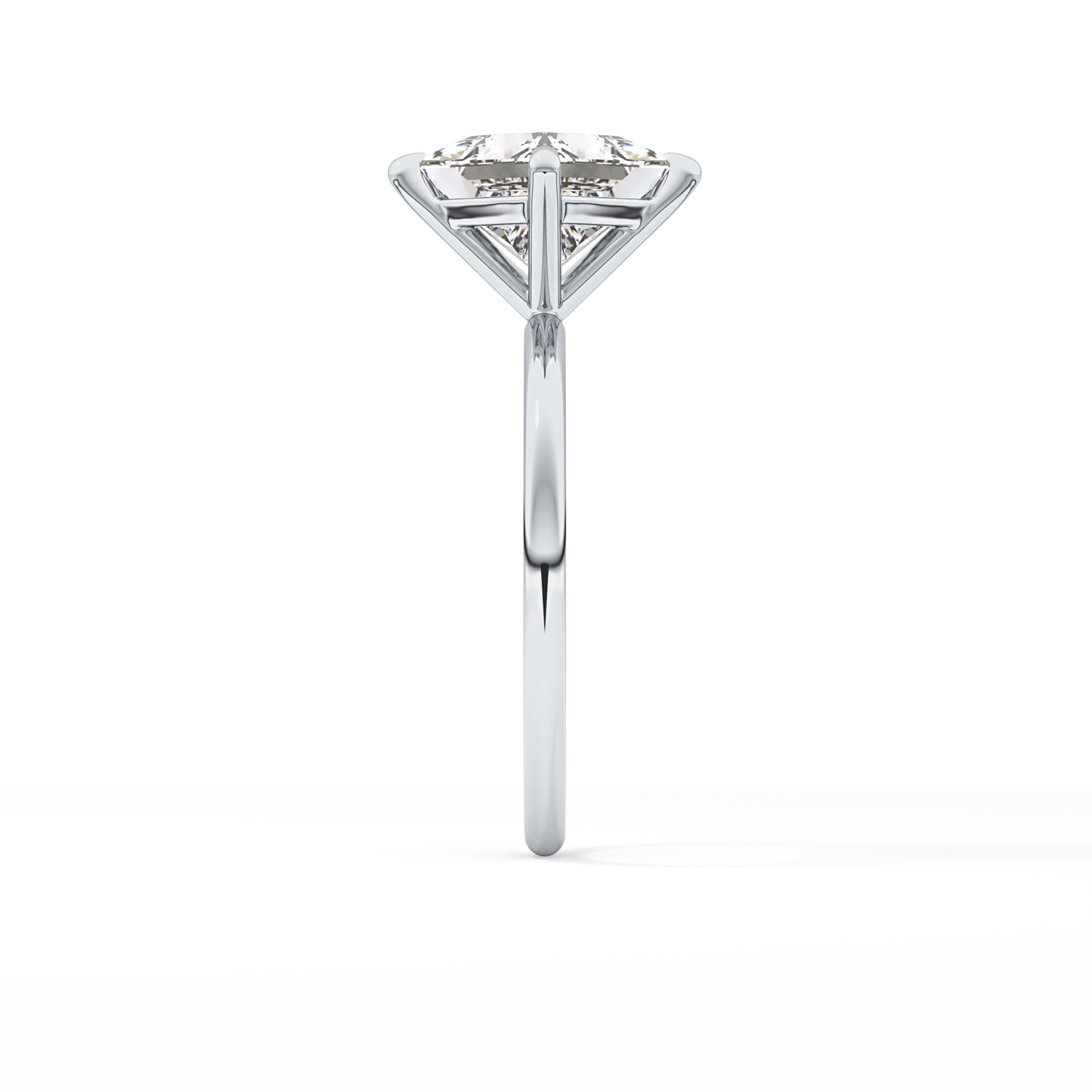 East West Princess Solitaire Lab Grown Diamond Engagement Ring