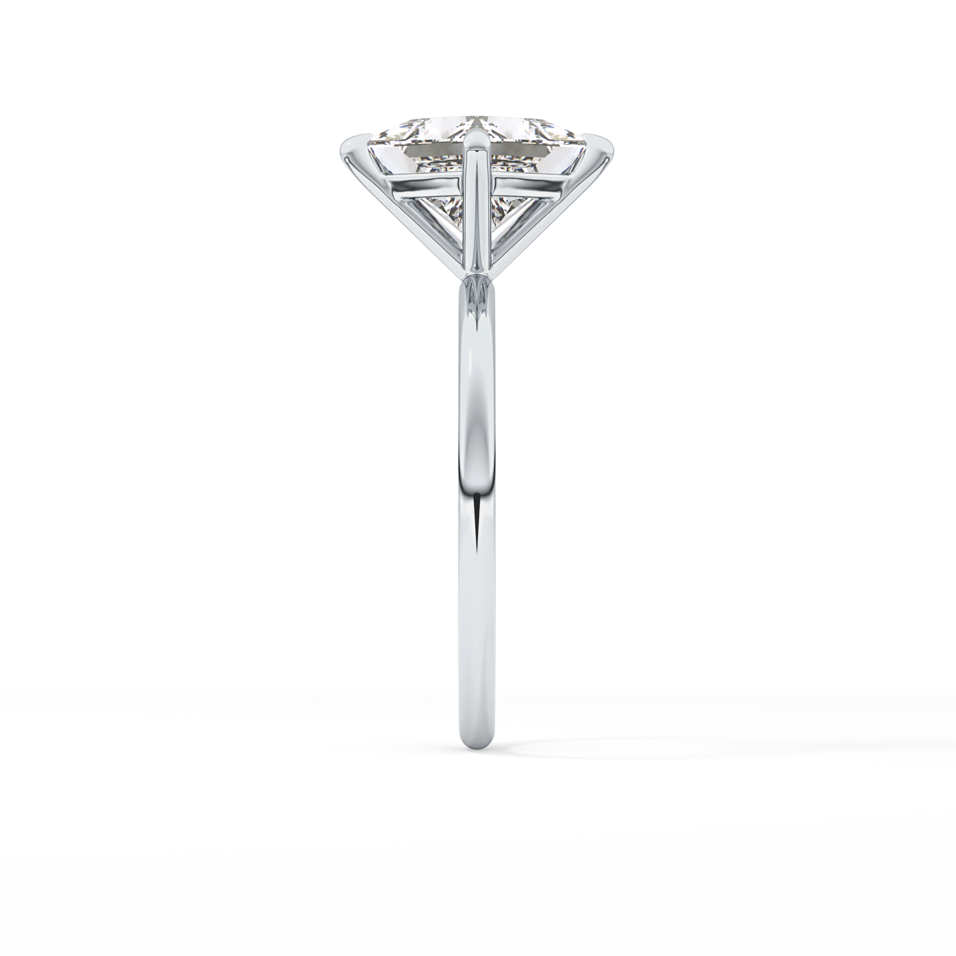 East West Princess Solitaire Lab Grown Diamond Engagement Ring