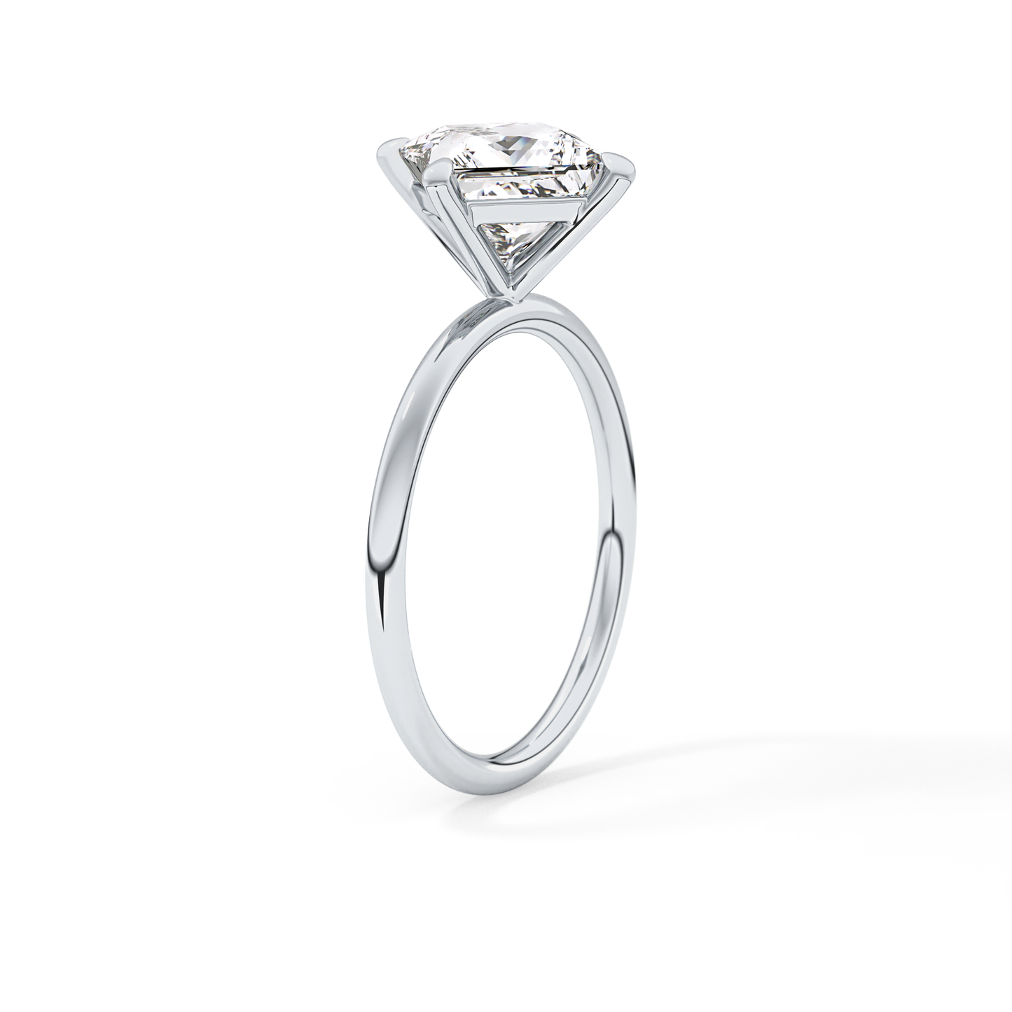 East West Princess Solitaire Lab Grown Diamond Engagement Ring