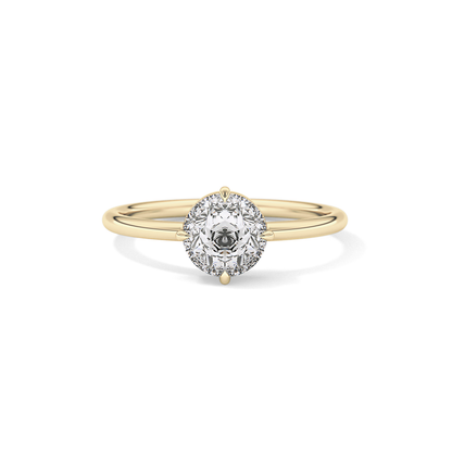 Round Solitaire Lab Grown Diamond Engagement Ring
