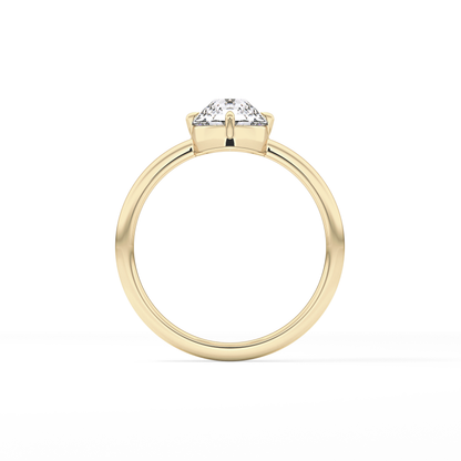Round Solitaire Lab Grown Diamond Engagement Ring