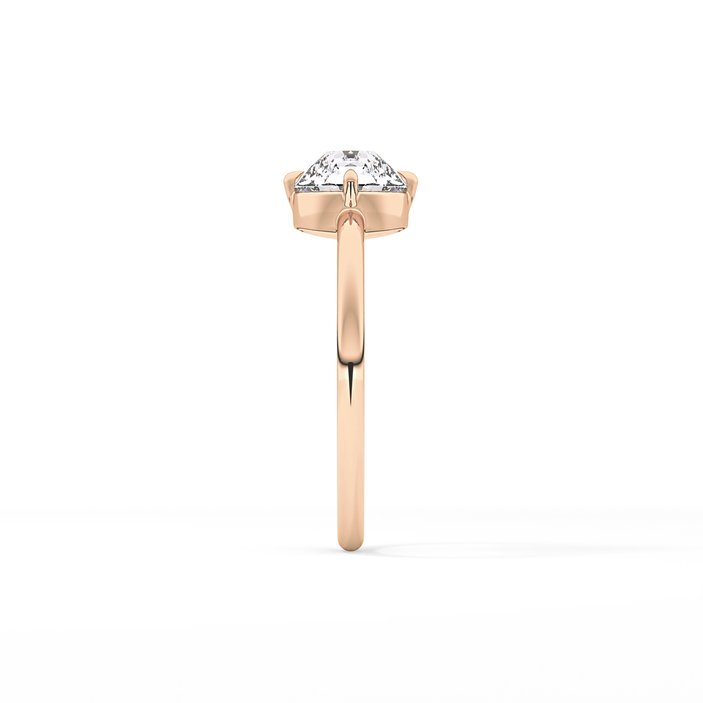 Round Solitaire Lab Grown Diamond Engagement Ring