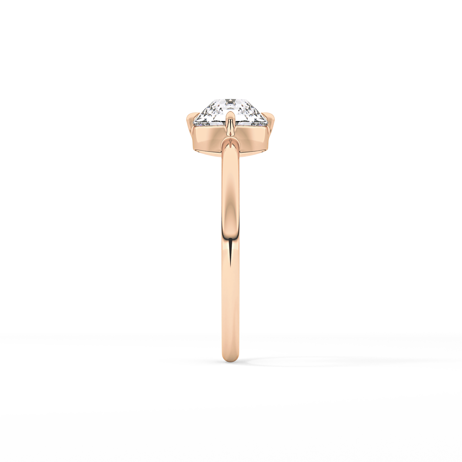 Round Solitaire Lab Grown Diamond Engagement Ring