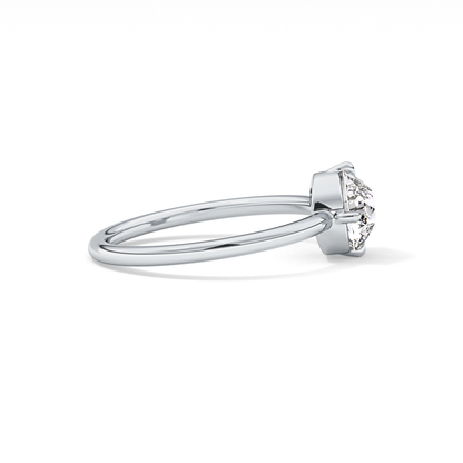 Round Solitaire Lab Grown Diamond Engagement Ring
