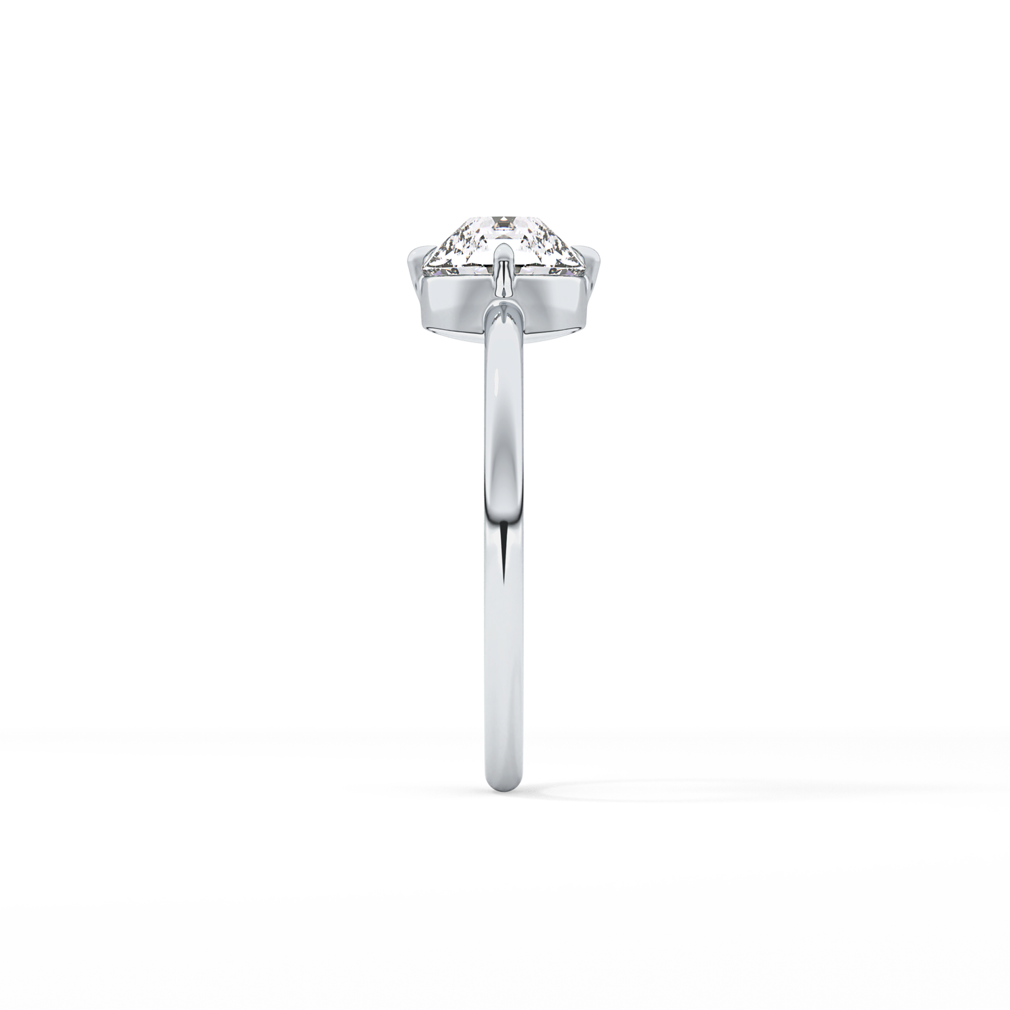 Round Solitaire Lab Grown Diamond Engagement Ring