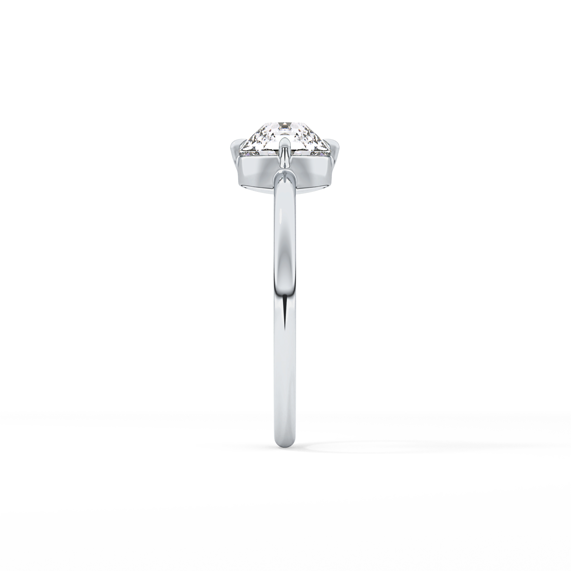 Round Solitaire Lab Grown Diamond Engagement Ring