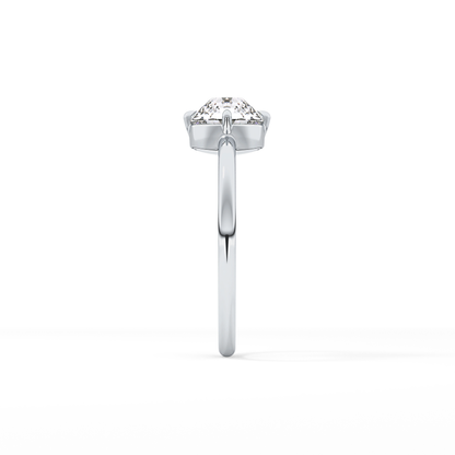 Round Solitaire Lab Grown Diamond Engagement Ring