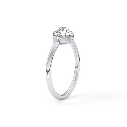 Round Solitaire Lab Grown Diamond Engagement Ring