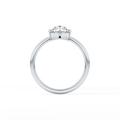Round Solitaire Lab Grown Diamond Engagement Ring