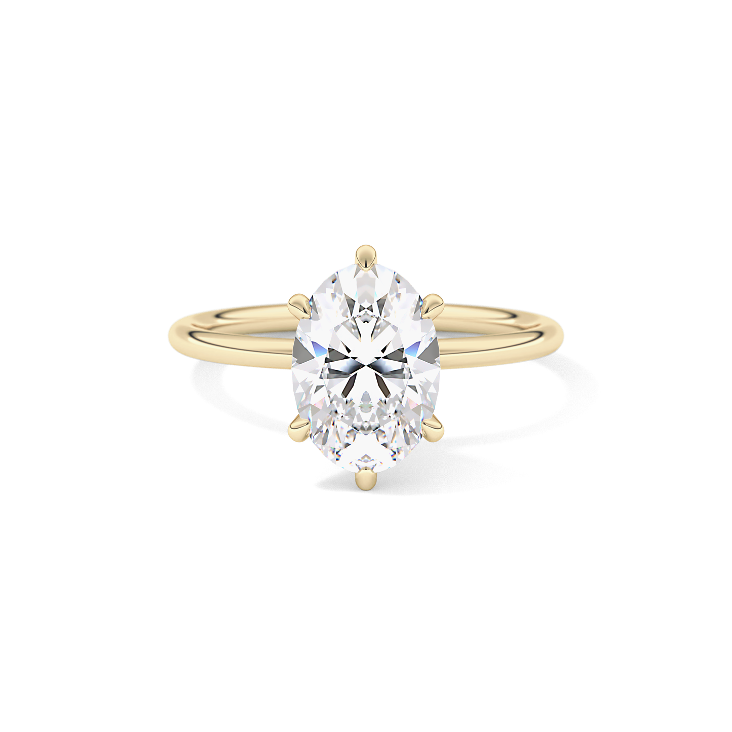 Oval Solitaire Lab Grown Diamond Engagement Ring