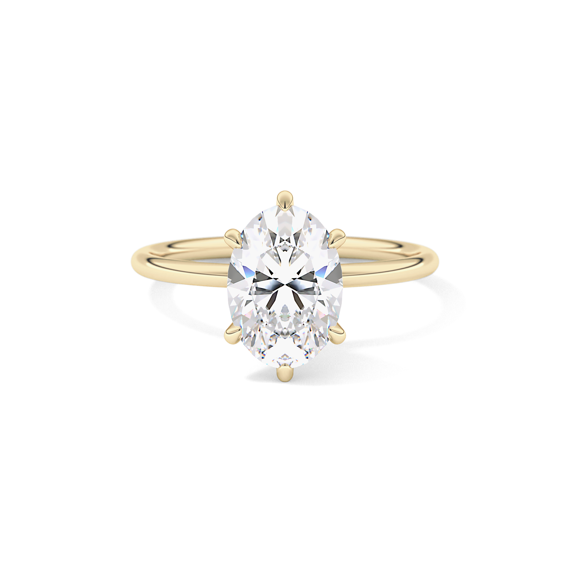Oval Solitaire Lab Grown Diamond Engagement Ring