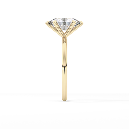 Oval Solitaire Lab Grown Diamond Engagement Ring
