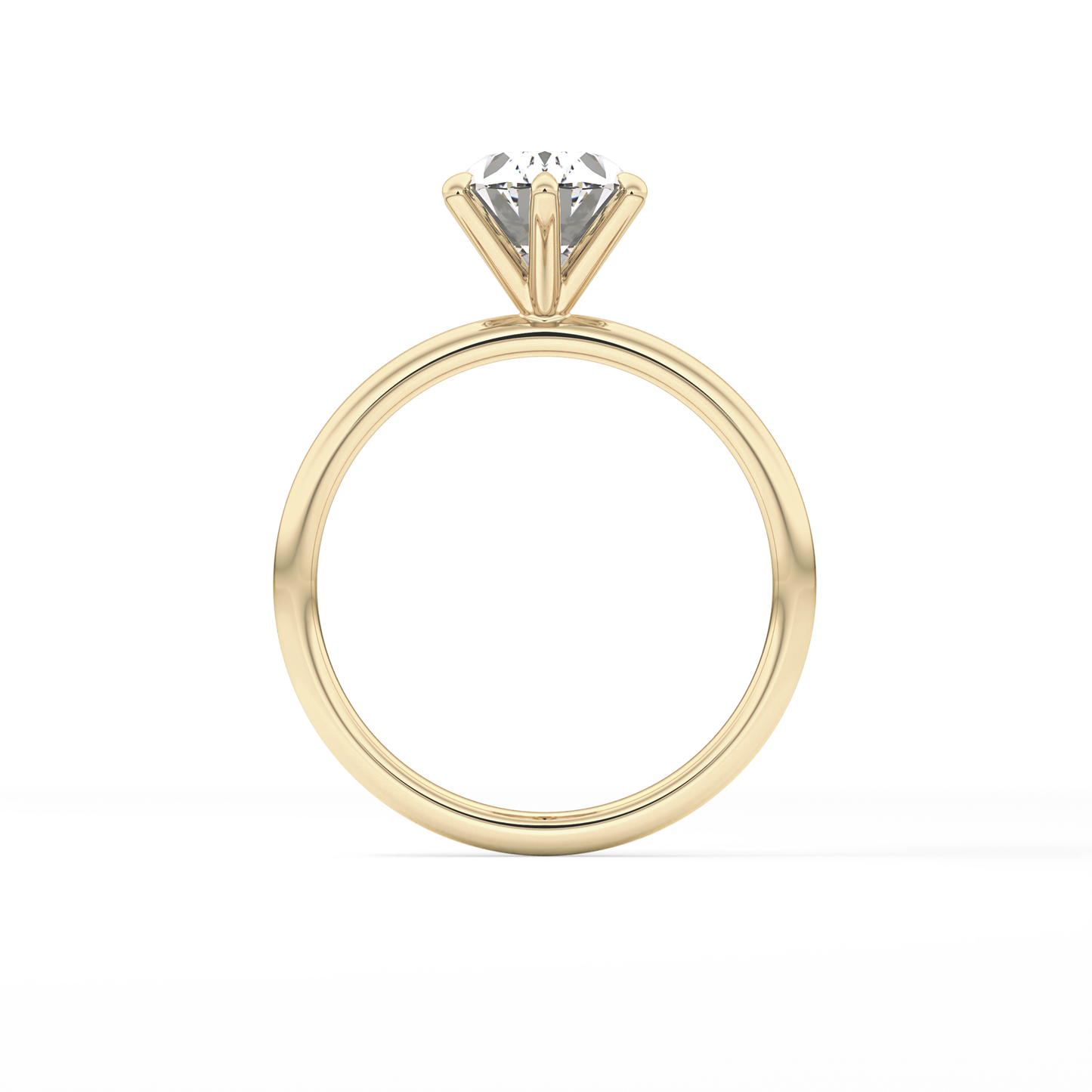 Oval Solitaire Lab Grown Diamond Engagement Ring
