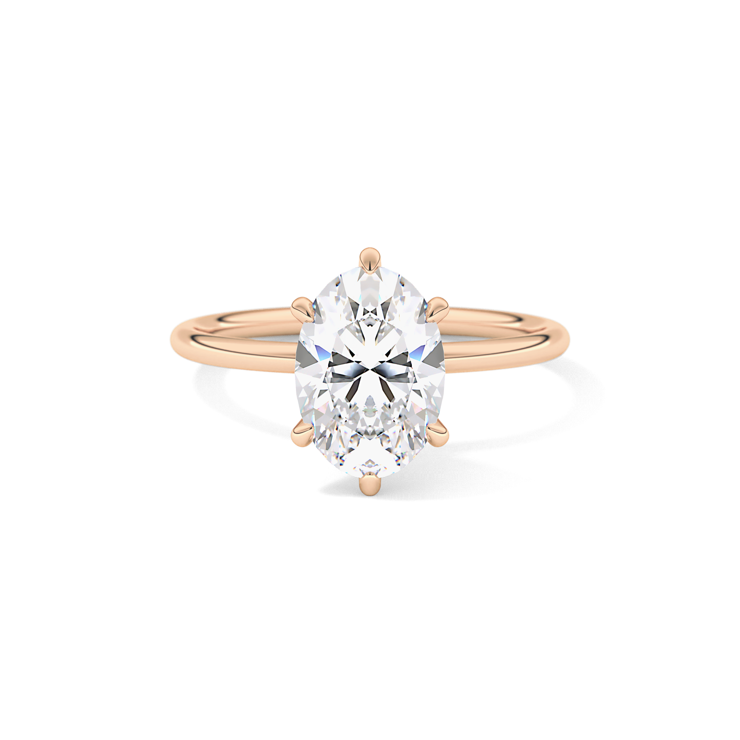 Oval Solitaire Lab Grown Diamond Engagement Ring