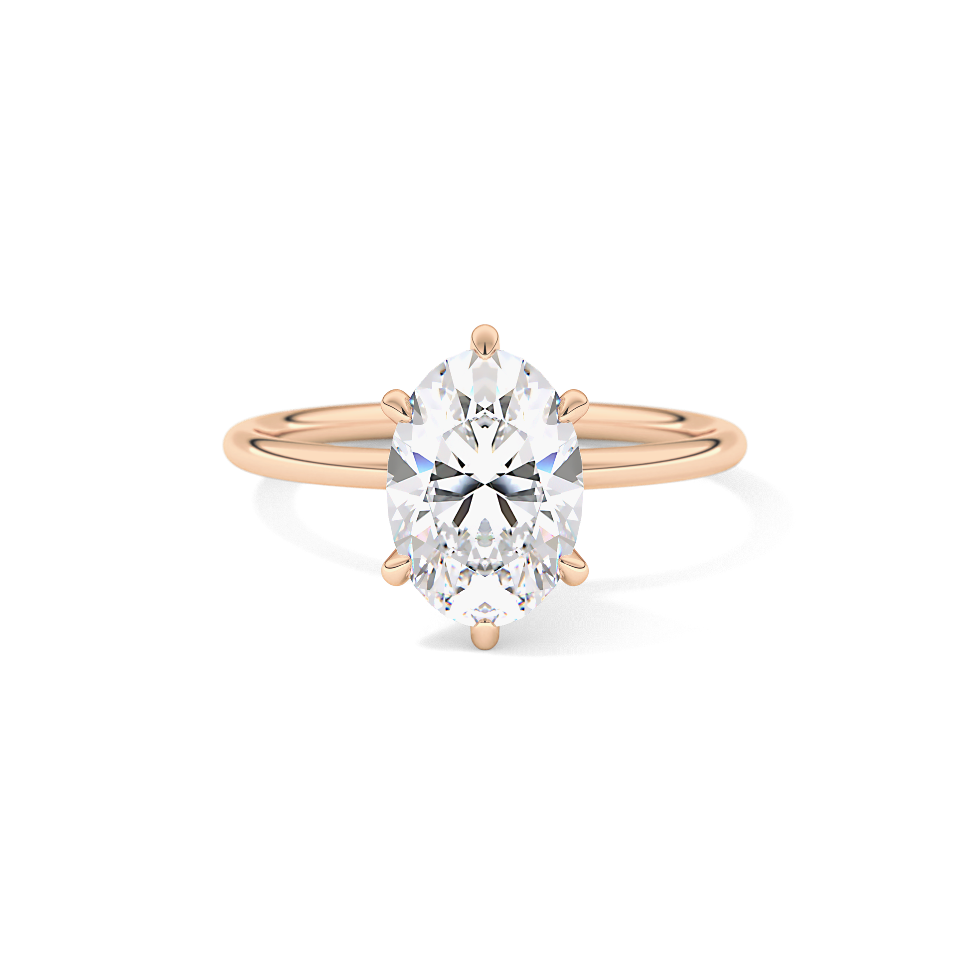 Oval Solitaire Lab Grown Diamond Engagement Ring