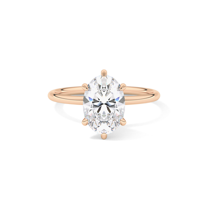 Oval Solitaire Lab Grown Diamond Engagement Ring