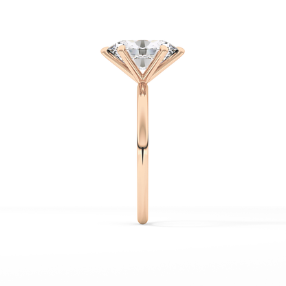 Oval Solitaire Lab Grown Diamond Engagement Ring