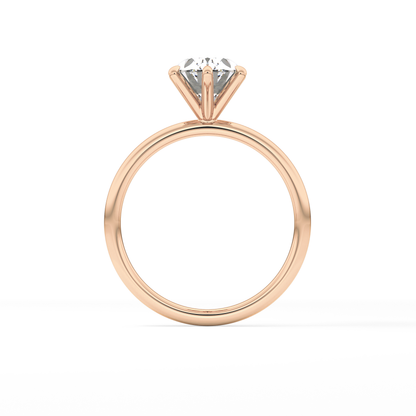 Oval Solitaire Lab Grown Diamond Engagement Ring