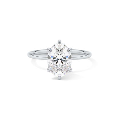 Oval Solitaire Lab Grown Diamond Engagement Ring