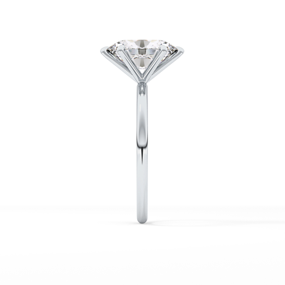 Oval Solitaire Lab Grown Diamond Engagement Ring