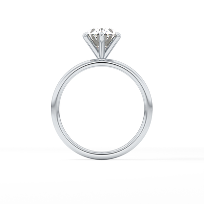Oval Solitaire Lab Grown Diamond Engagement Ring
