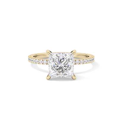 Princess Pave Lab Grown Diamond Engagement Ring